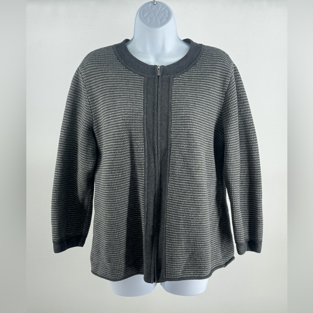 Women’s Grey Jones New York Zippered Knit Sweater Jacket | Size XL